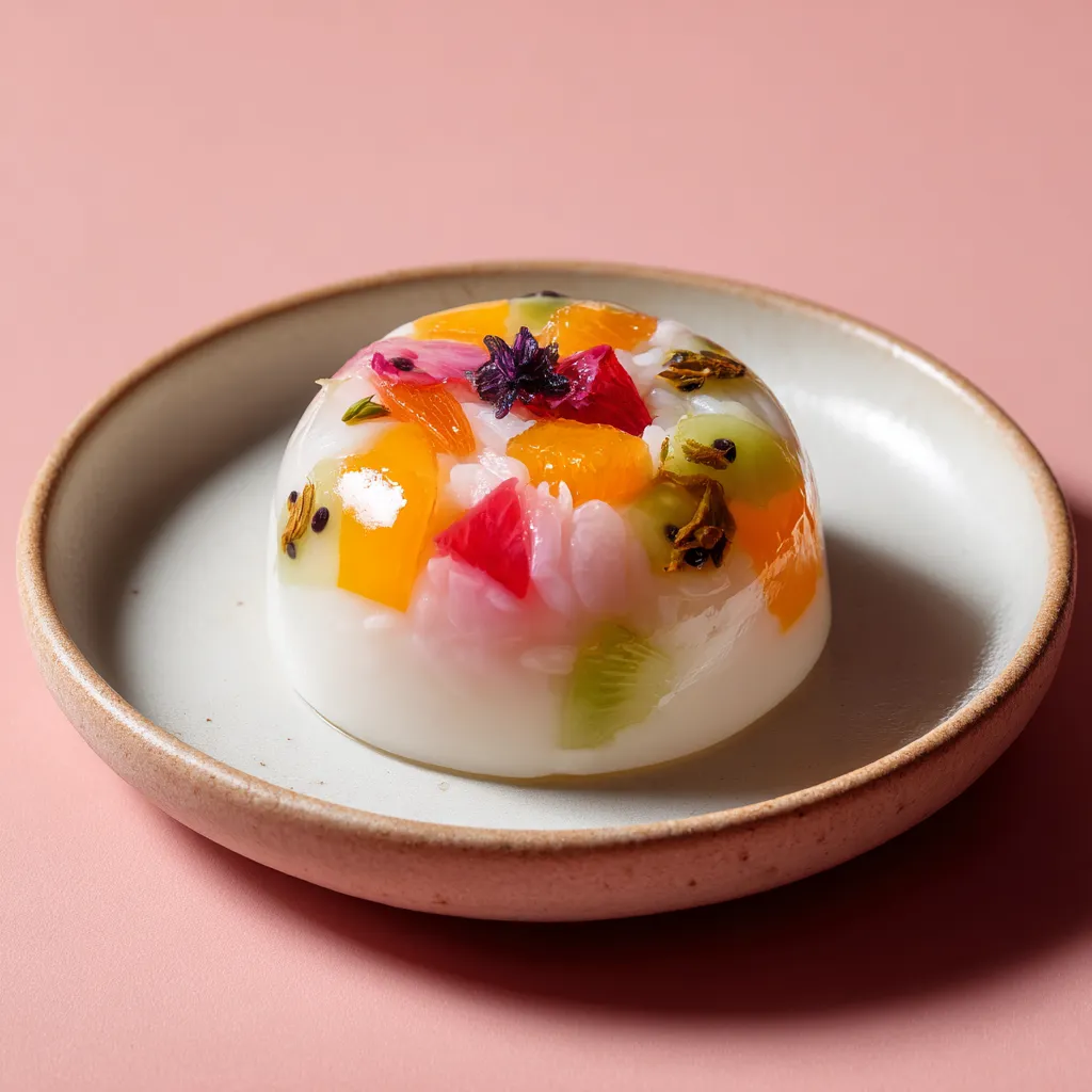 [5894] Nian Gao aux cent fruits (gâteau du nouvel an Chinois)